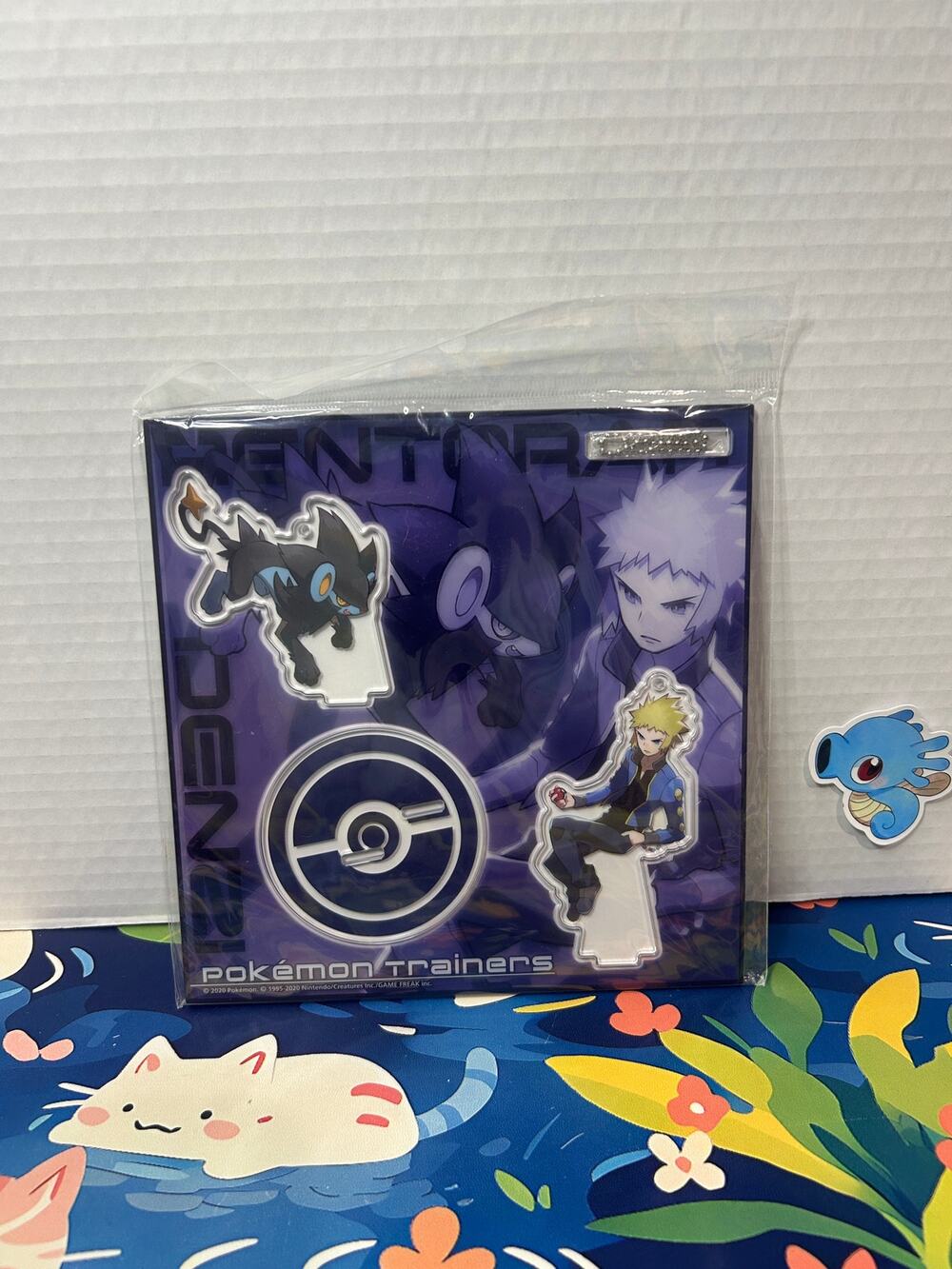 Pokemon Center Acrylic Stand Key chain Trainers Volkner & Luxray J